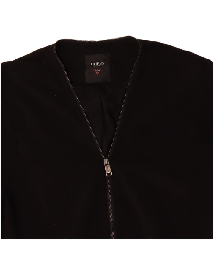 Jachetă GUESS pentru femei, UK 16, mare, negru, poliester