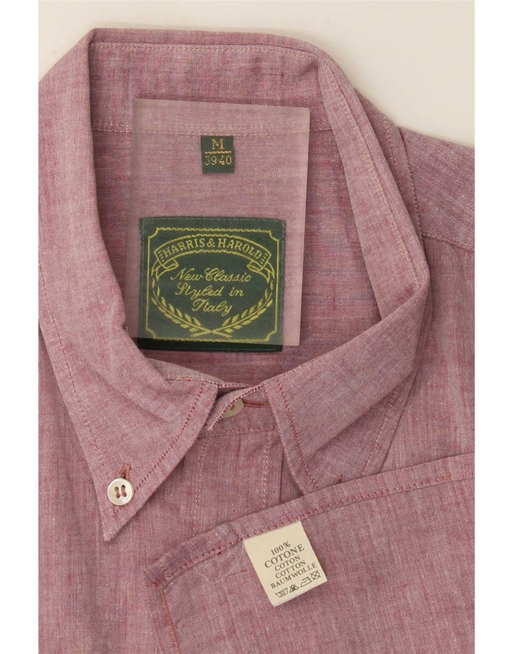 Cămașă pentru bărbați Harris&Harold Mărimea 39/40 Bumbac Burgundy Mediu