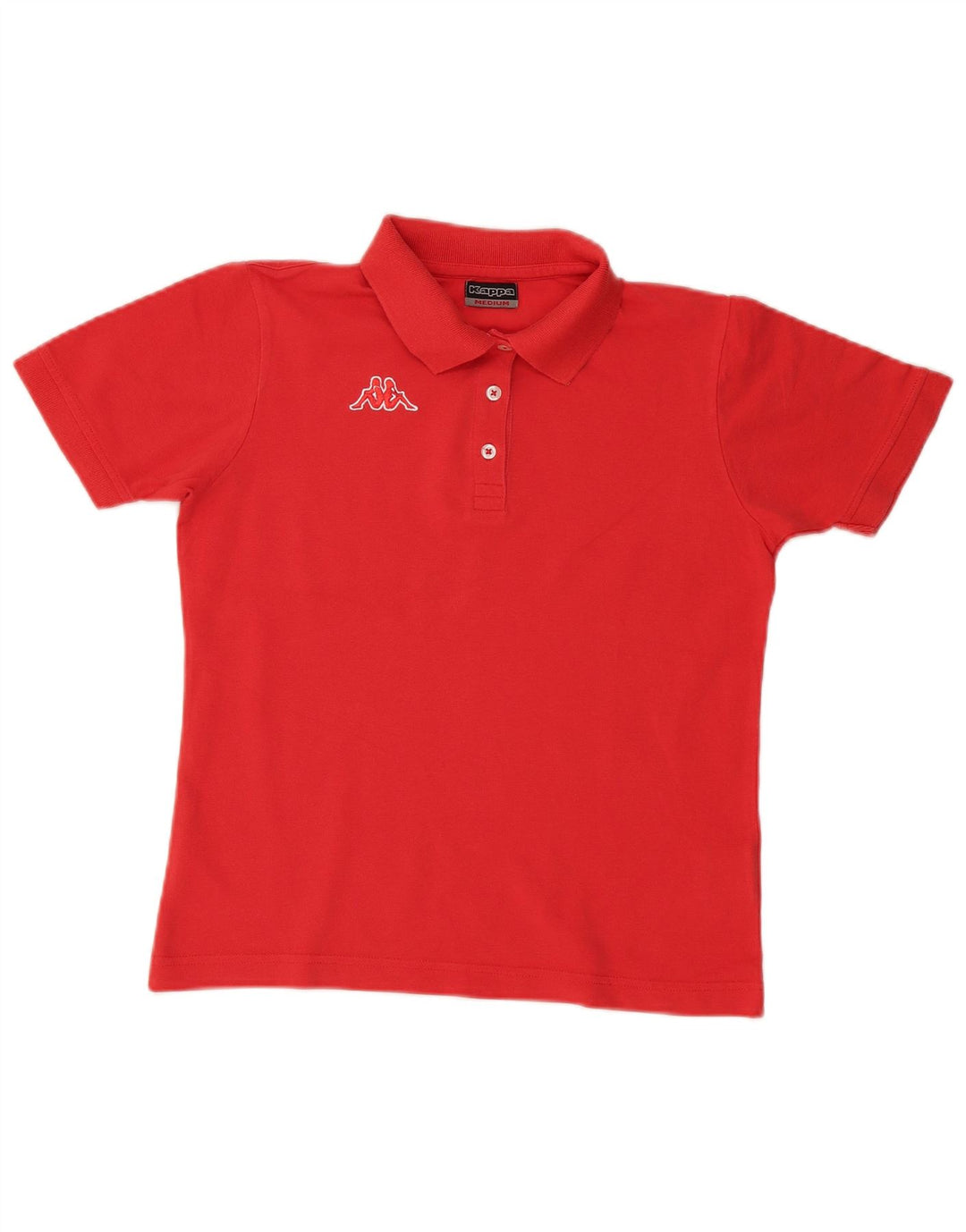 Tricou polo Kappa pentru femei UK 14, bumbac roșu mediu