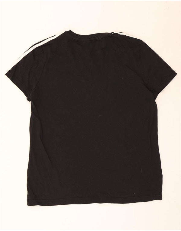 Top tricou ADIDAS pentru femei UK 20/22 XL bumbac negru