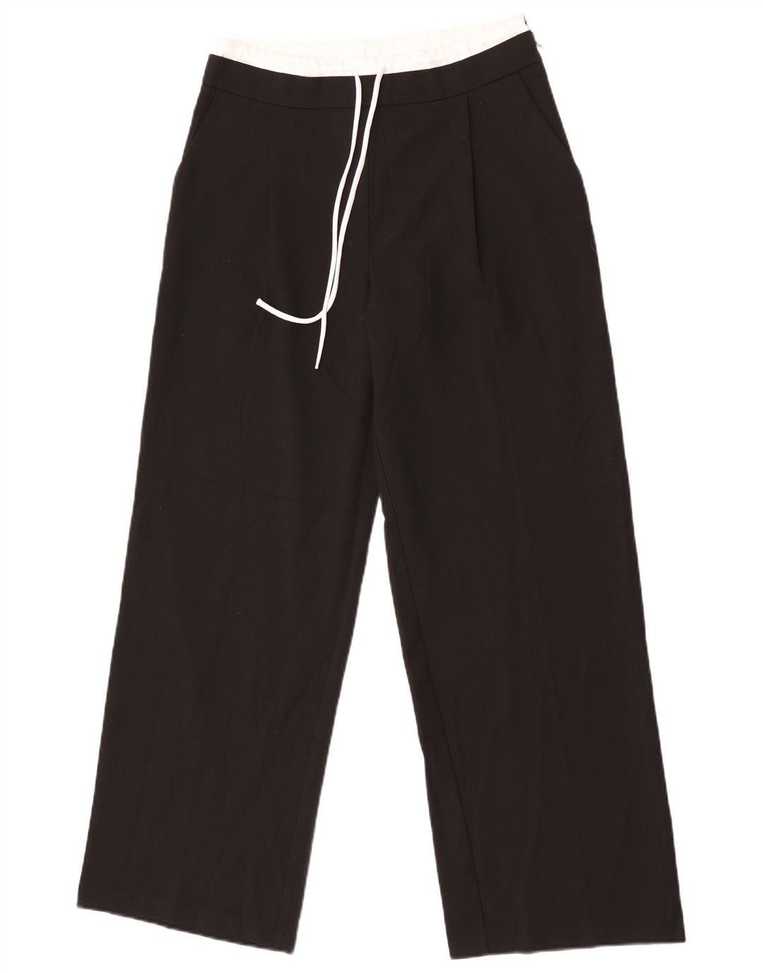 Pantaloni chino pentru femei Zara Mici L26 L30 Poliester negru