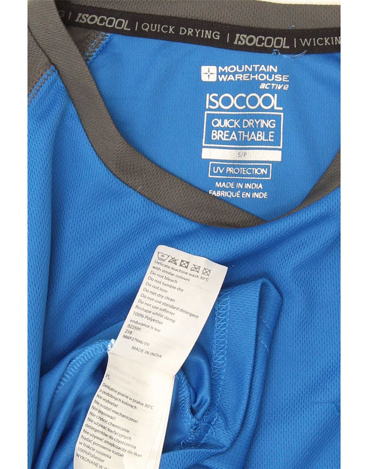 Mountain Warehouse IsoCool Top cu mânecă lungă pentru bărbați, albastru, color block