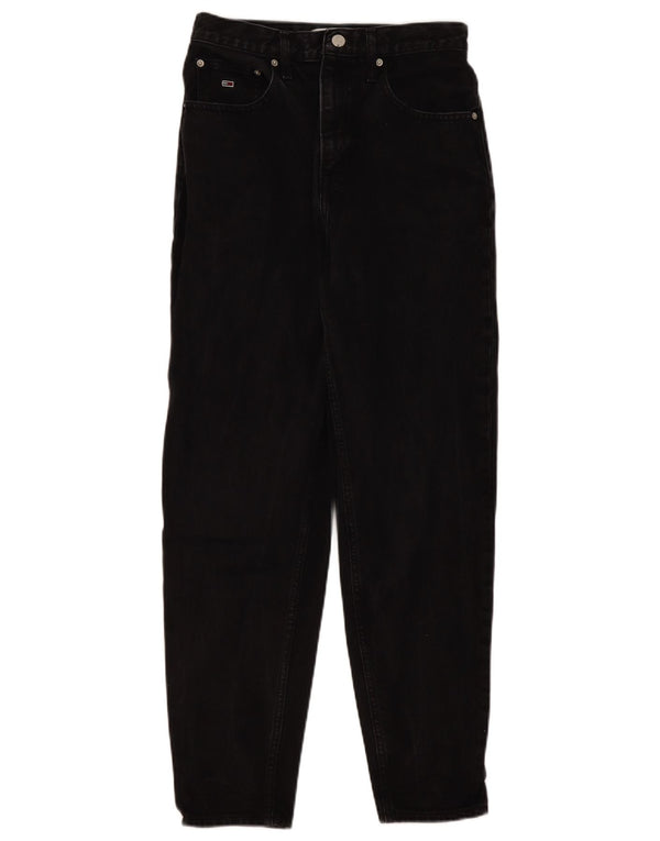 Blugi conici pentru femei Tommy Hilfiger W29 L29 bumbac negru