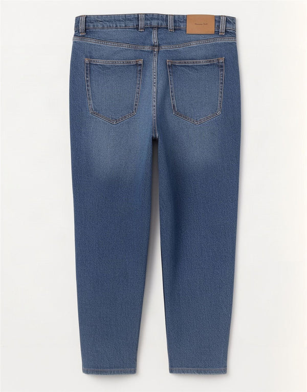 Massimo Dutti Blugi conici pentru bărbați EU 44 Large W34 L29 Blue Bumbac