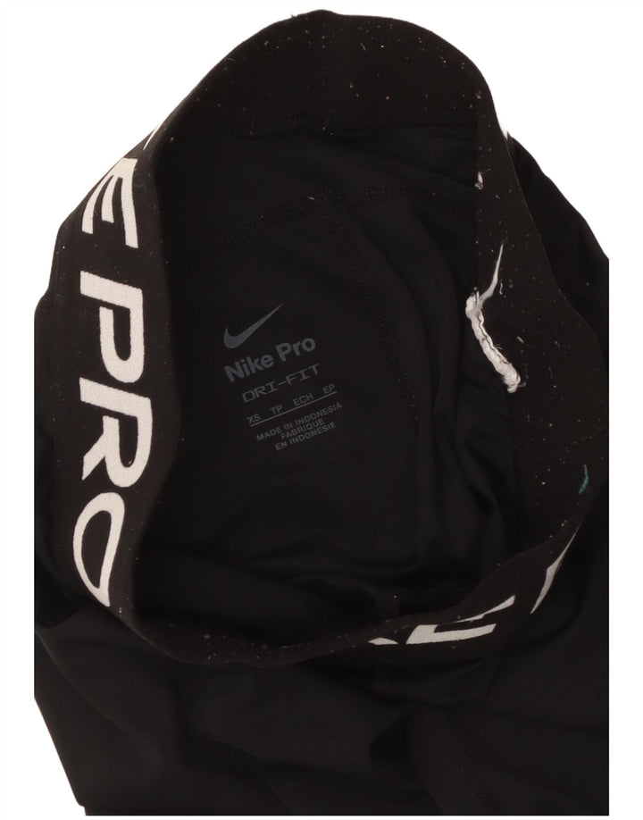 Leggings Nike Dri Fit Graphic pentru femei UK 4 XS Negru