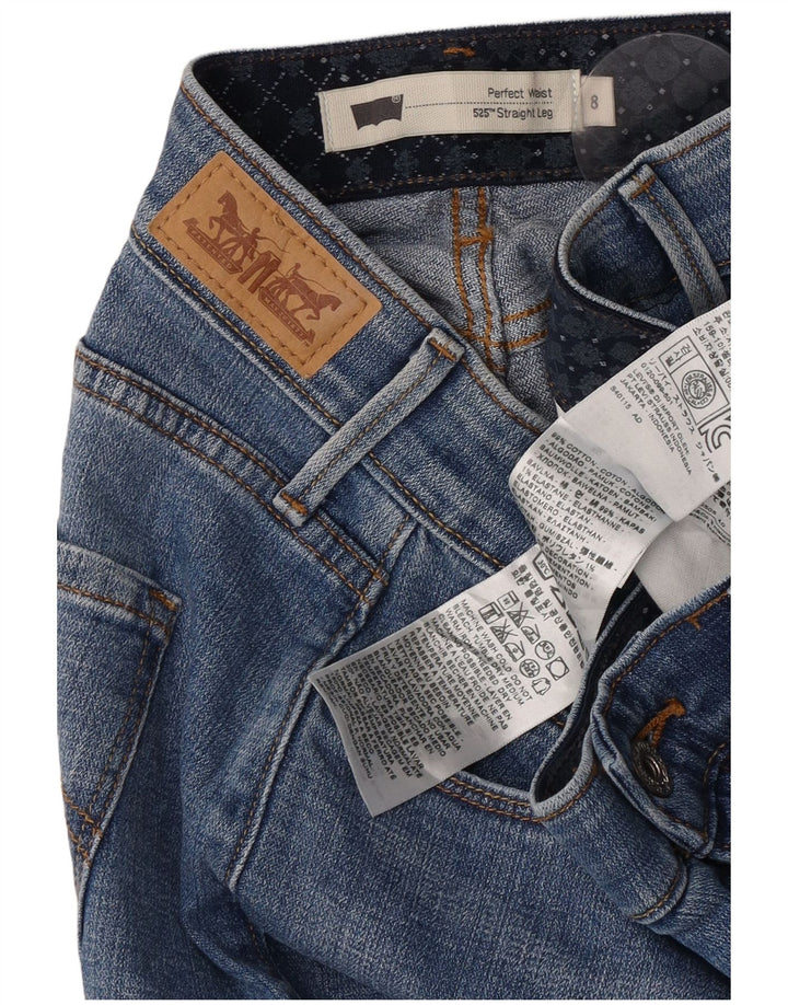 Blugi drepti pentru femei Levi's 525 US 8 Medium W30 L30 Bumbac albastru