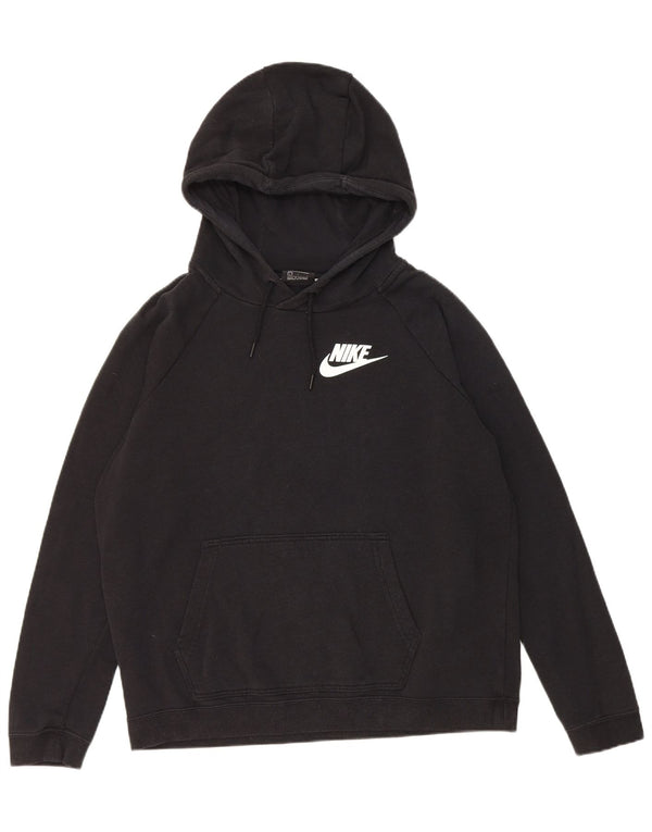 Pulover Nike pentru femei UK 16, mare, negru, bumbac