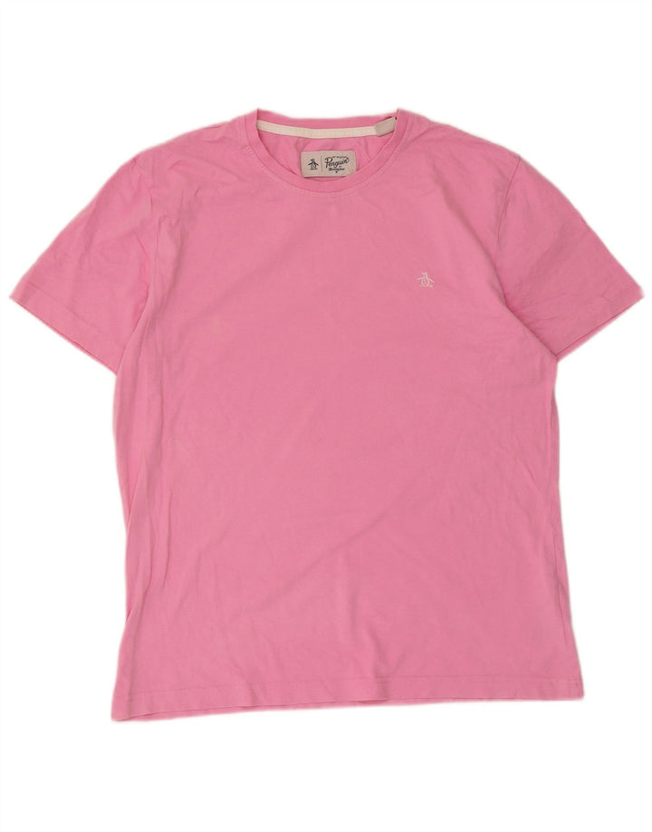 Tricou pentru bărbați Penguin Top mare bumbac roz