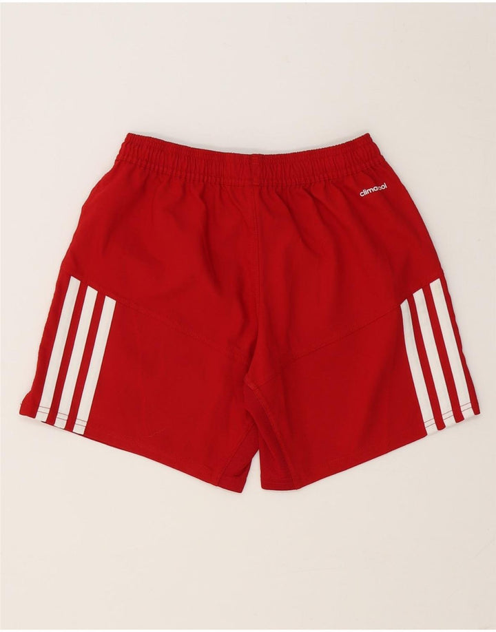 Pantaloni scurți sport Adidas Climacool Graphic pentru femei UK 8 Poliester roșu mic