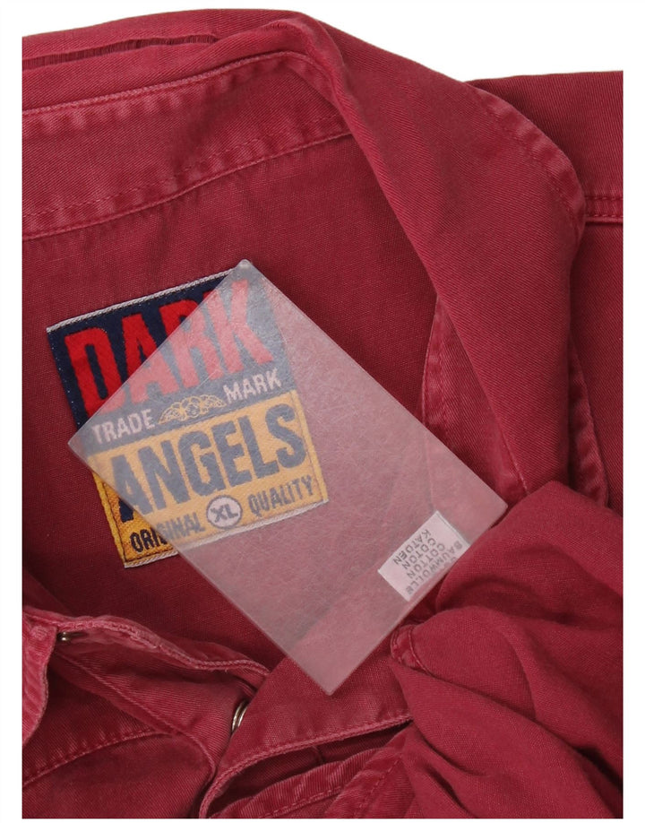 Cămașă Western pentru bărbați XL Bumbac Burgundy