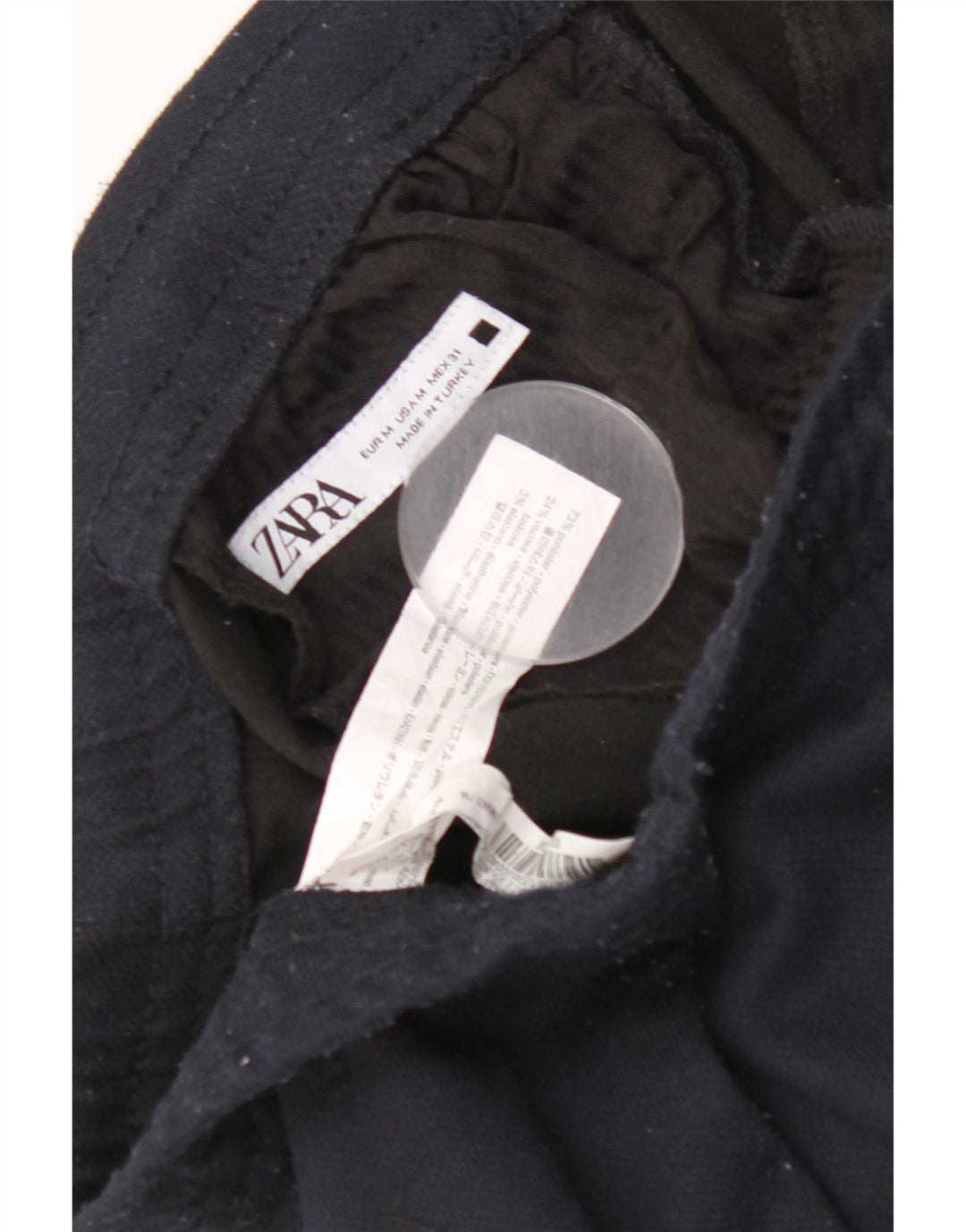 Pantaloni chino slim pentru bărbați Zara Mediu L31 L27 Poliester bleumarin