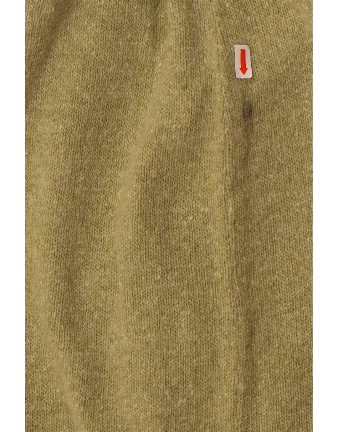 Fusta midi tricot vintage pentru femei Medium W28 Lână verde