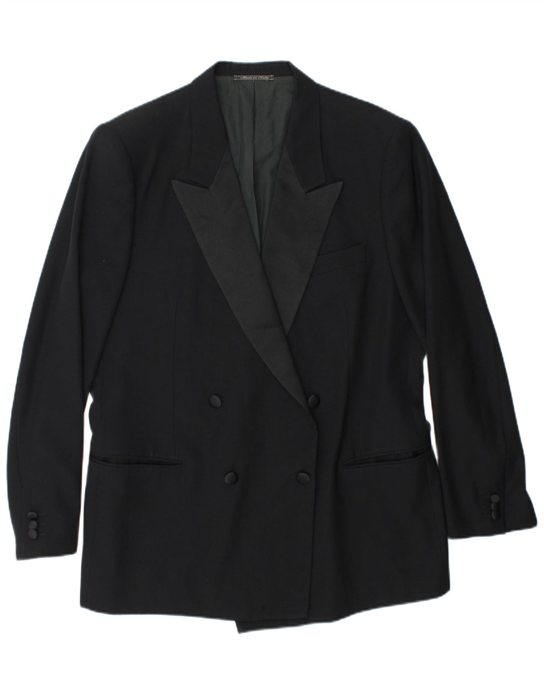 Egon Von Furstenberg Mens UK 40 Large W32 L32 Lână virgină neagră