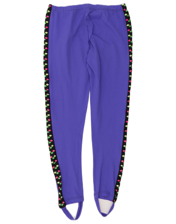 Leggings cu etrier grafic Arena pentru femei UK 14, mari, violet, geometrice