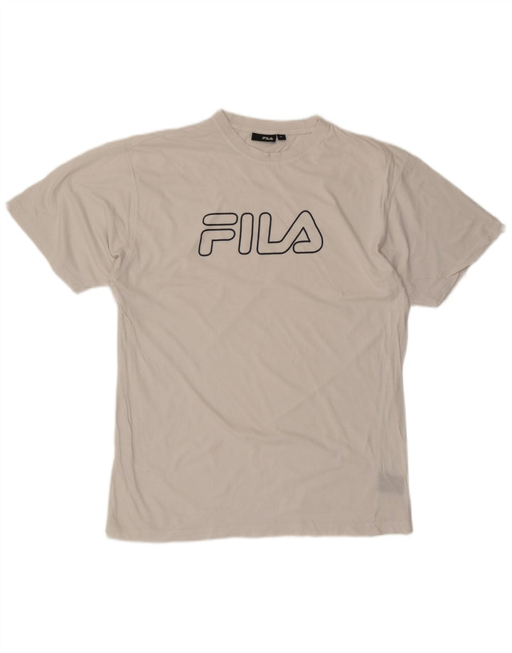 Tricou grafic pentru bărbați FILA Top XL Bumbac alb