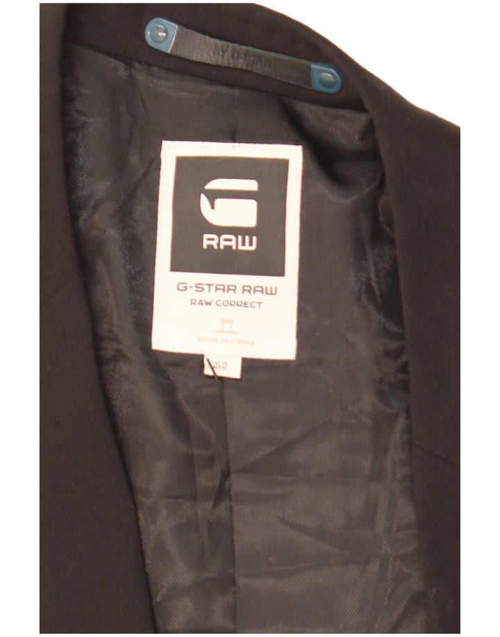 Jachetă G-Star pentru bărbați, cu 2 nasturi, IT 52 XL, poliester negru
