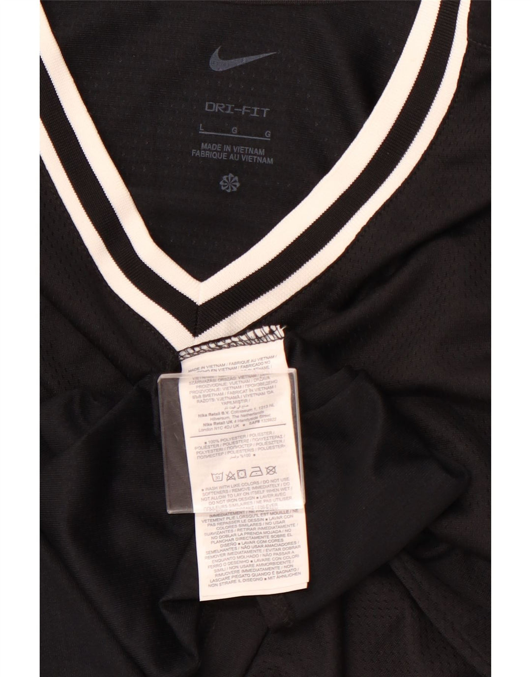 Vestă NIKE Dri Fit pentru bărbați, mare, negru, poliester