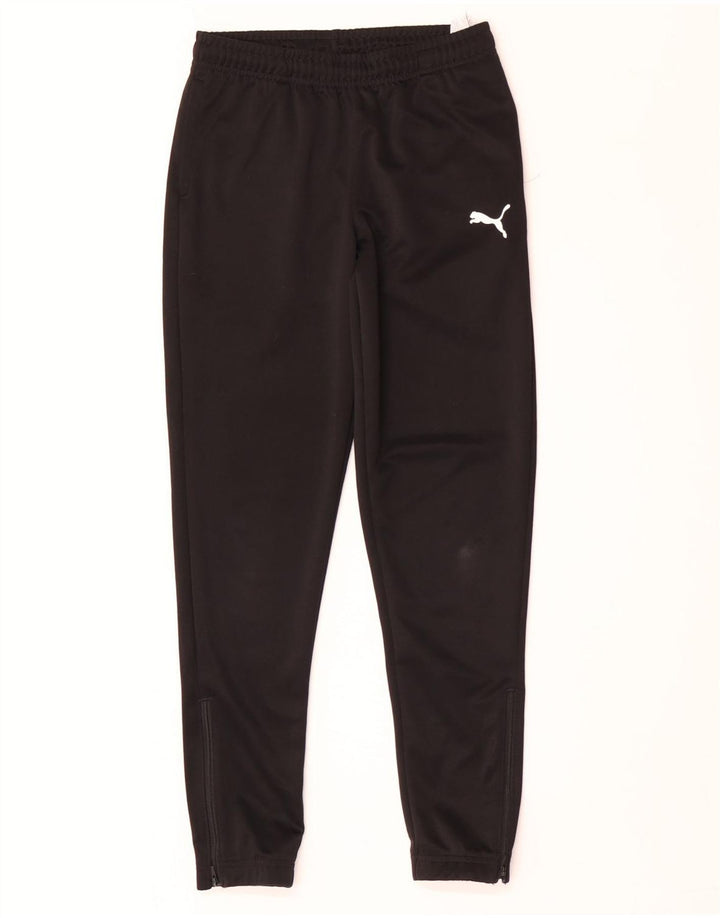 Puma Băieți Pantaloni Trening Pantaloni Joggeri 11-12 Ani Poliester Negru