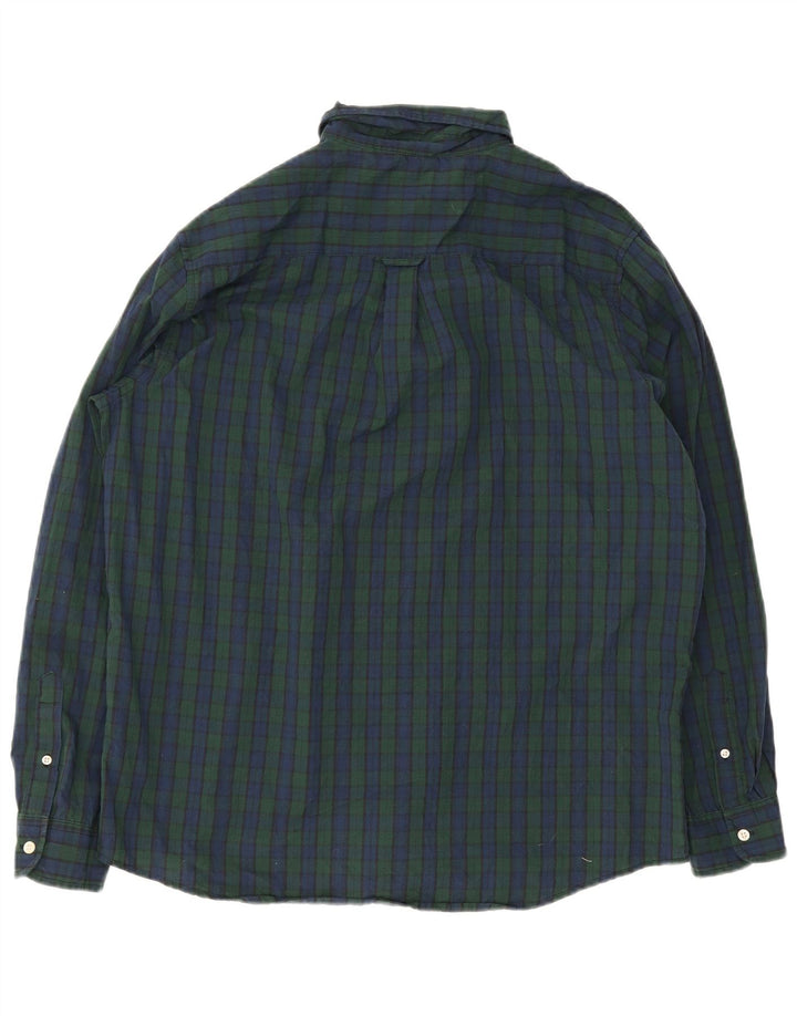 Cămașă pentru bărbați Chaps XL din bumbac cu carouri bleumarin
