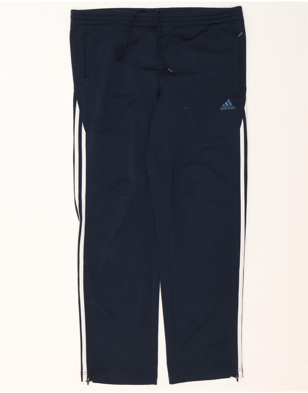 Pantaloni de trening Adidas pentru bărbați Marea Britanie 38/40 Poliester mediu albastru bleumarin