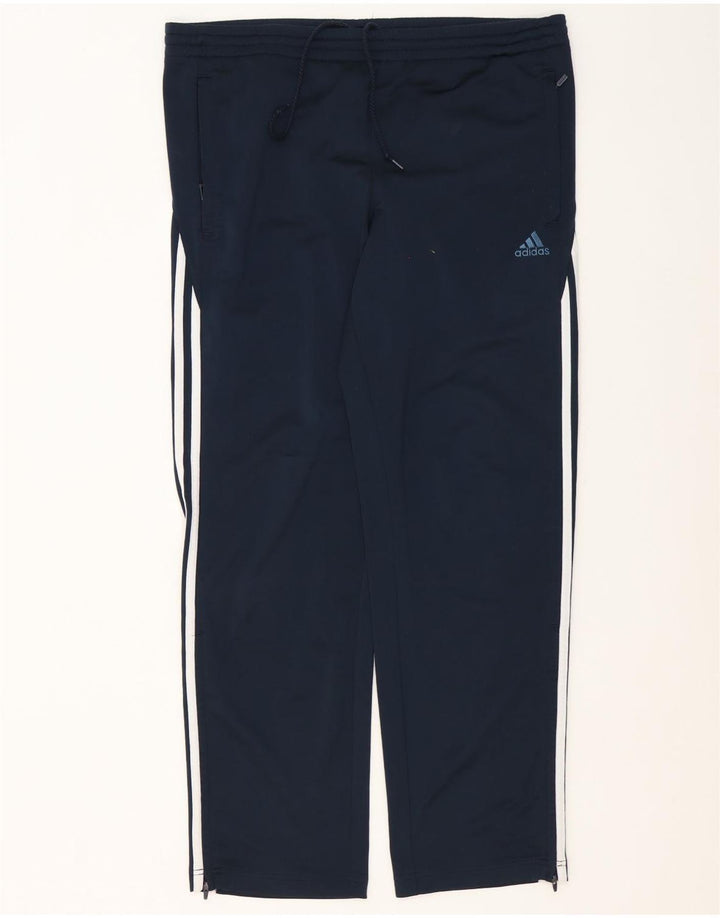 Pantaloni de trening Adidas pentru bărbați Marea Britanie 38/40 Poliester mediu albastru bleumarin