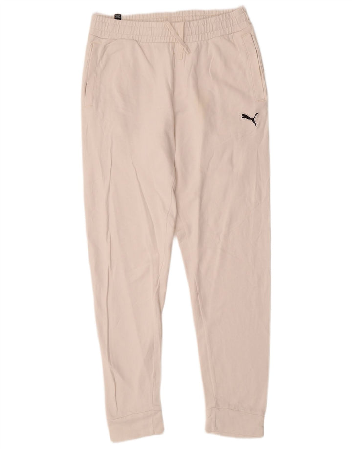 Pantaloni de trening Puma pentru femei Joggeri UK 14 Bumbac alb mediu