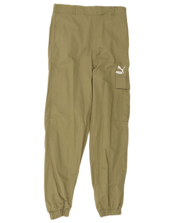 Pantaloni Cargo Puma pentru femei Joggeri Mici W28 L28 Kaki Bumbac