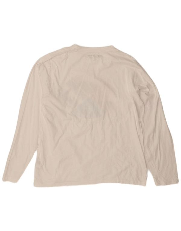 Top grafic pentru bărbați Billabong cu mânecă lungă XL, bumbac alb