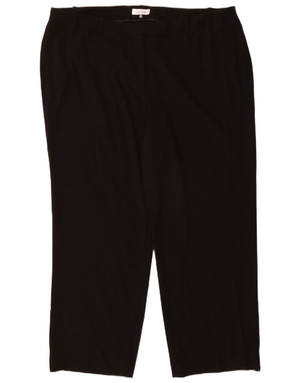 Calvin Klein Pantaloni drepti pentru femei US 20 3XL W40 L31 Negru