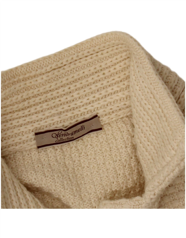 Pulover cardigan pentru femei VINTAGE UK 14 Bej mediu