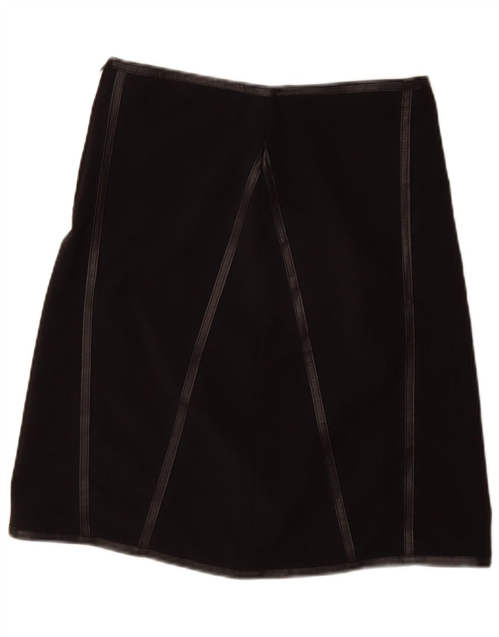 Fusta A-Line pentru femei VINTAGE W28 Medium Black