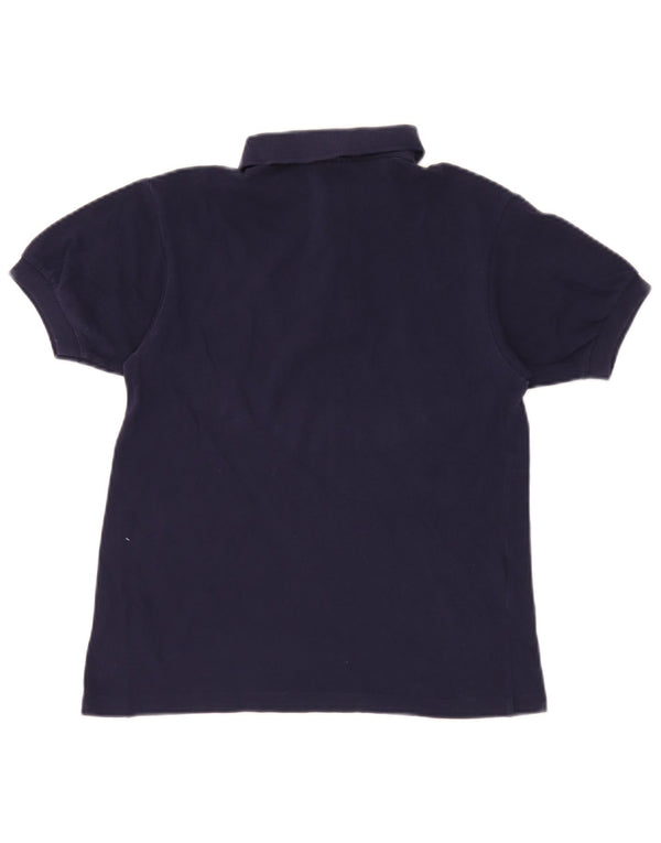 Tricou polo Lacoste pentru baieti 13-14 ani, bumbac bleumarin