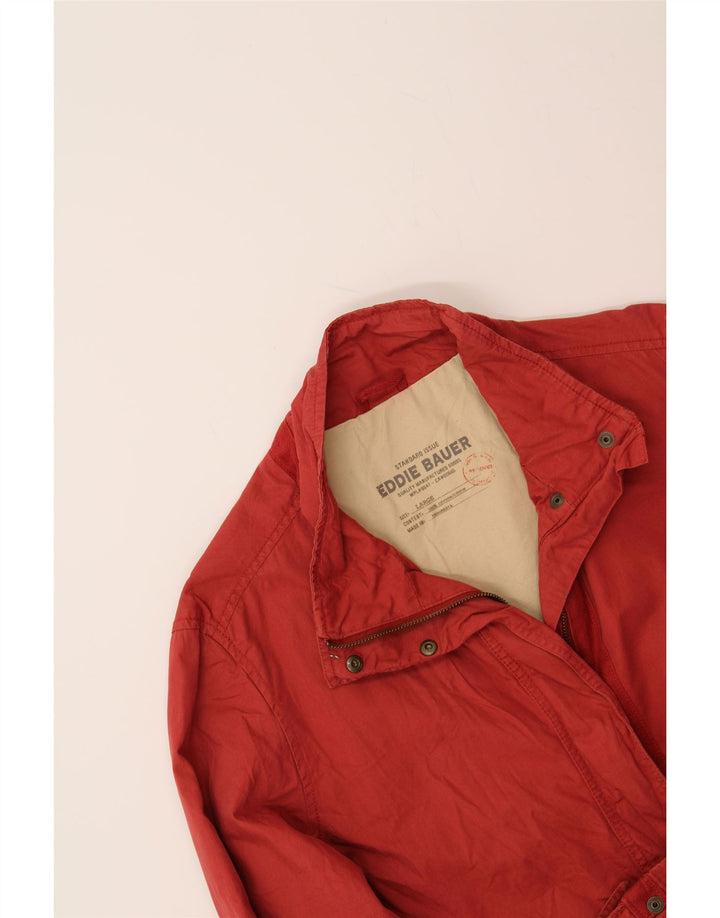 EDDIE BAUER Womens Windbreaker Jacket UK 16 Large Red Cotton Vintage Eddie Bauer and Second-Hand Eddie Bauer from Messina Hembry 