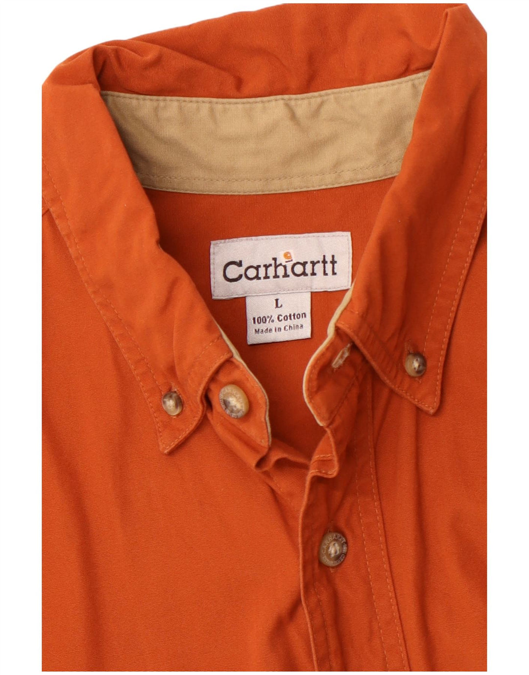 Cămașă pentru bărbați CARHARTT, mare portocaliu, bumbac