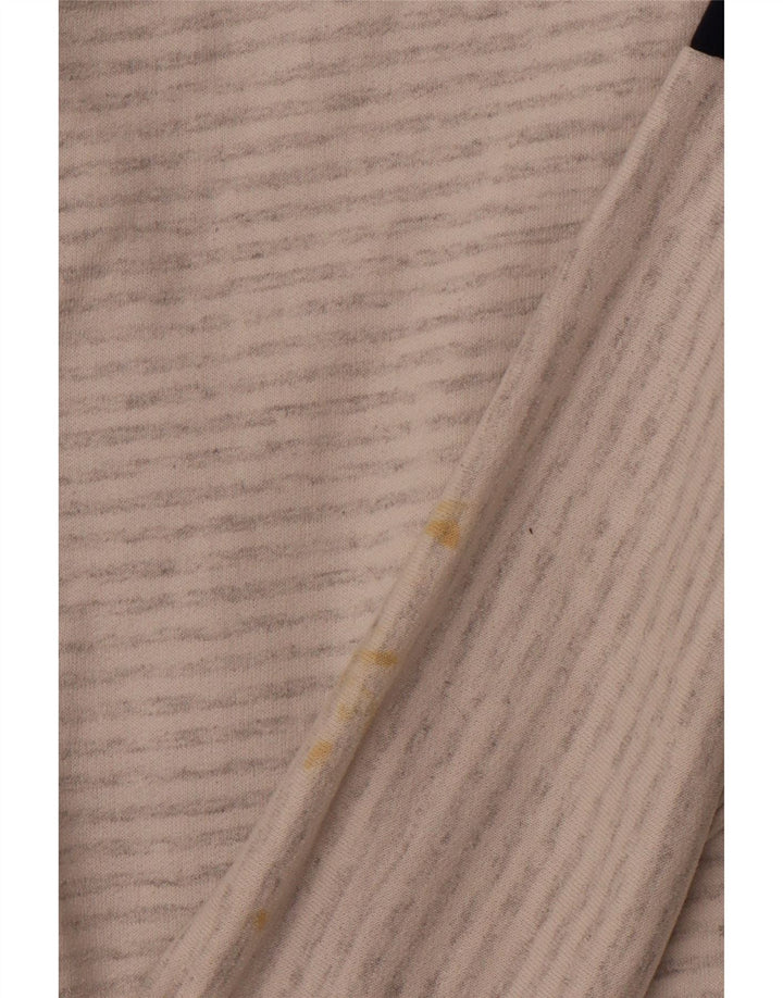 MAGIC Hanorac cu grafic San Francisco pentru bărbați. Pulover mare, gri cu dungi