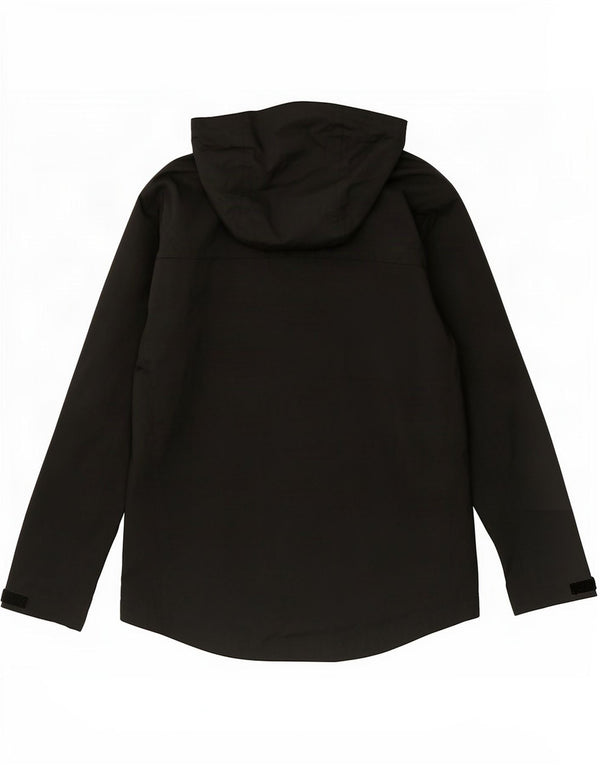 Fred Perry Mens Hooded Rain Jacket UK 38 Medium Black Nylon