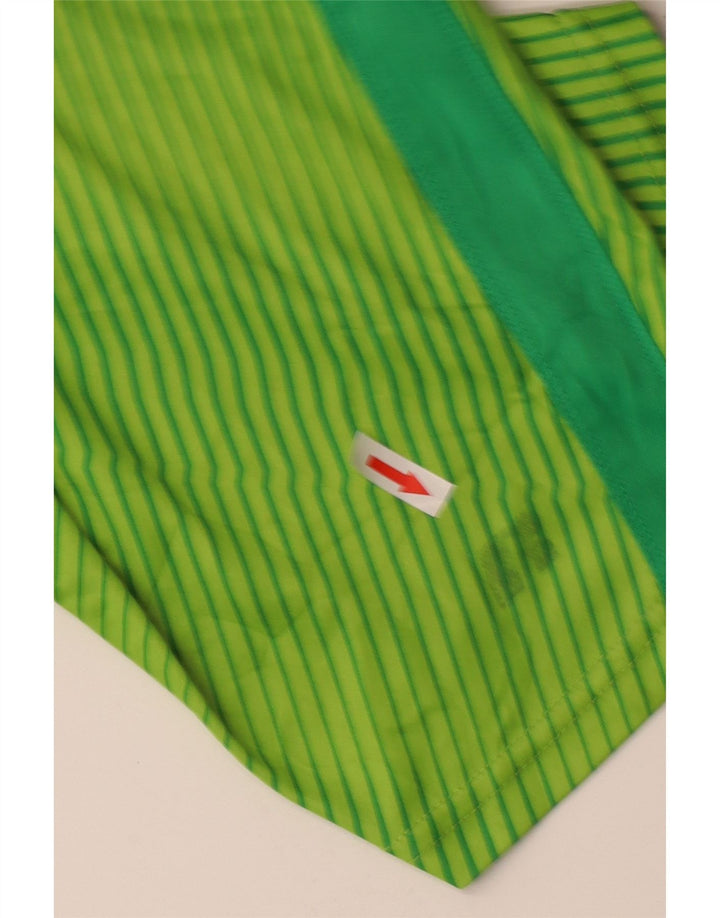 Pantaloni scurți sport Russell Athletic pentru băieți 13-14 ani Poliester cu dungi verzi