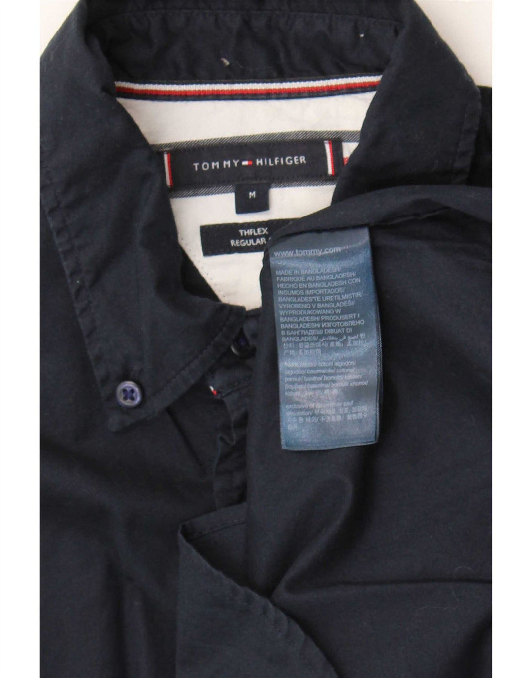 Cămașă pentru bărbați Tommy Hilfiger, cu ajustare normală, din bumbac, albastru bleumarin mediu