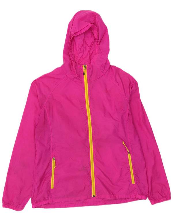 Jachetă de ploaie cu glugă The North Face pentru femei UK 18 XL, nailon roz