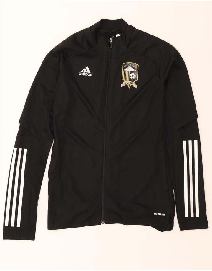 ADIDAS Mens Aeroready Tracksuit Top Jacket XS Black Polyester Vintage Adidas and Second-Hand Adidas from Messina Hembry 