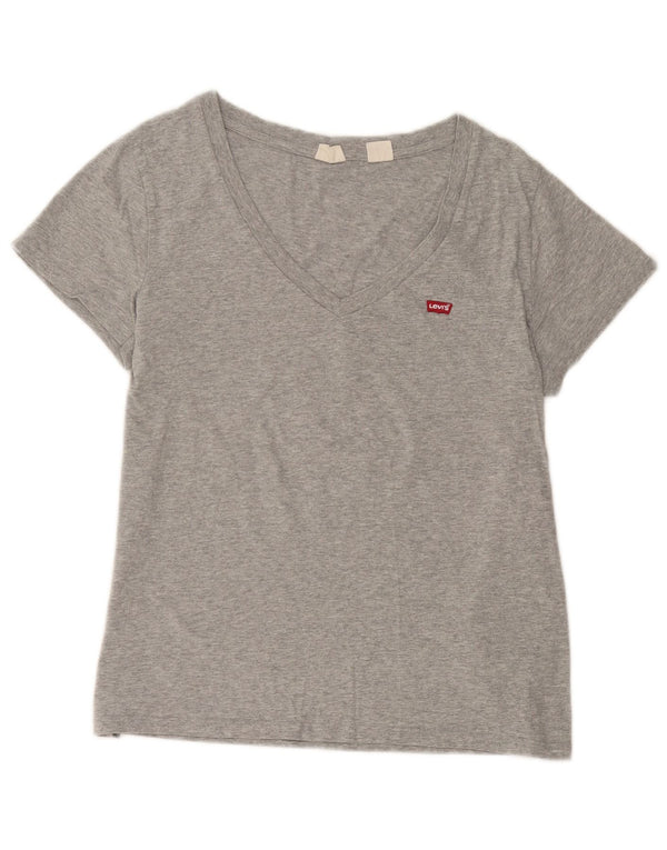 Tricou pentru femei Levi's, UK 14, mare, bumbac cu pete gri