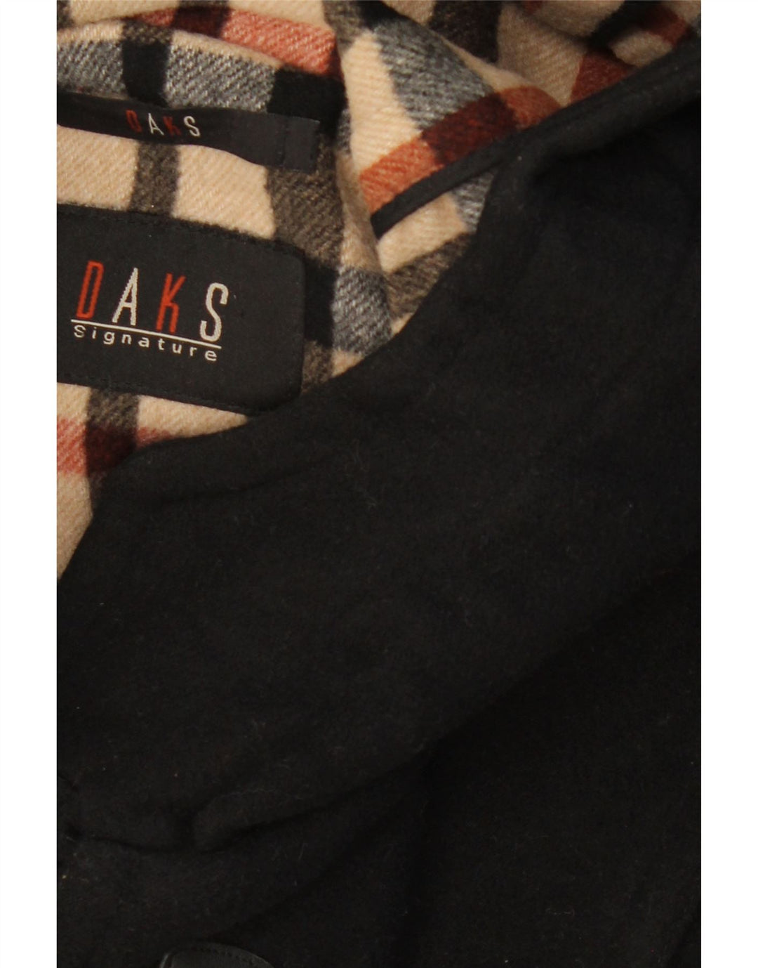 DAKS Duffle Coat cu glugă pentru femei UK 16 Large Black