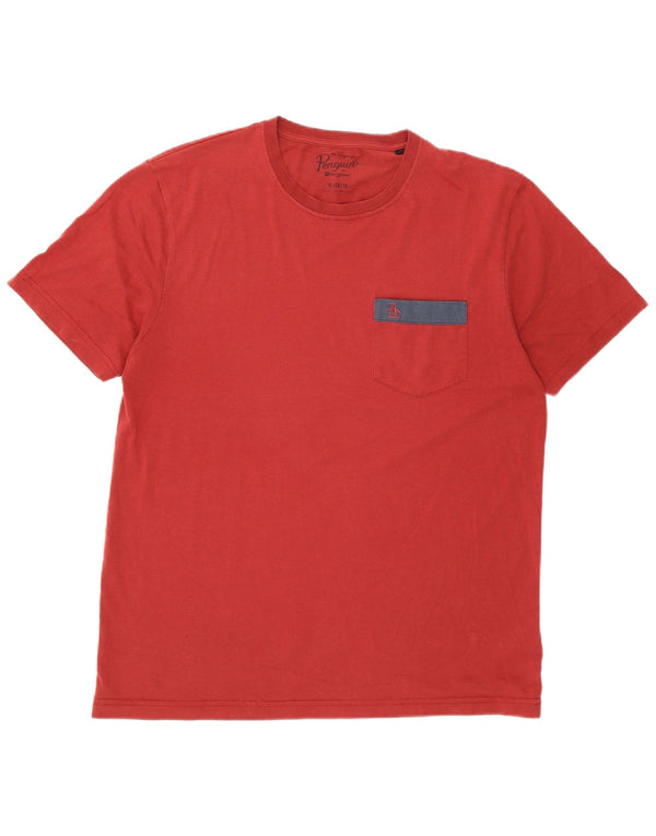 Tricou pentru bărbați Pinguin Top XL Bumbac Burgundy