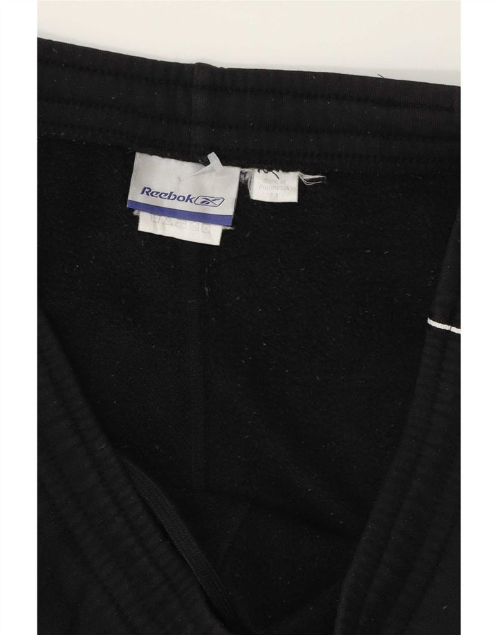 Pantaloni de trening Reebok pentru bărbați, bumbac mediu negru