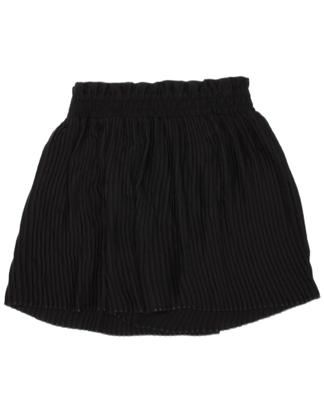 ZARA Womens Mini Skirt XS W26  Black Striped Polyester