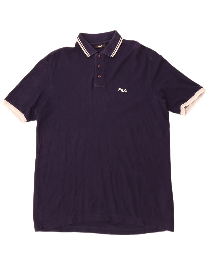 Cămașă Polo Fila Bărbați XL Bumbac Bleumarin