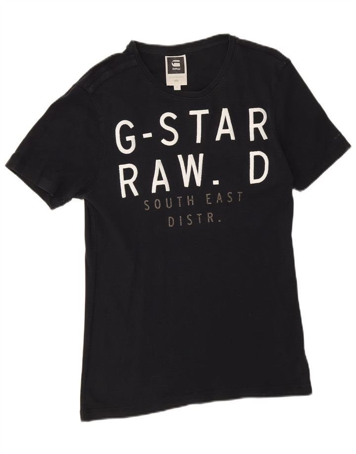 Tricou grafic pentru femei G-Star Top UK 12 Medium Bleumarin