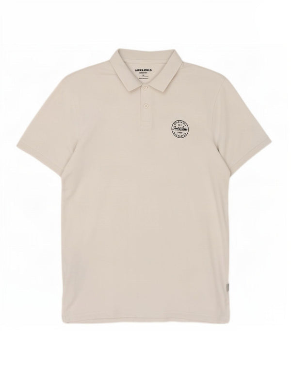 Tricou polo Jack & Jones pentru bărbați XL, bumbac alb