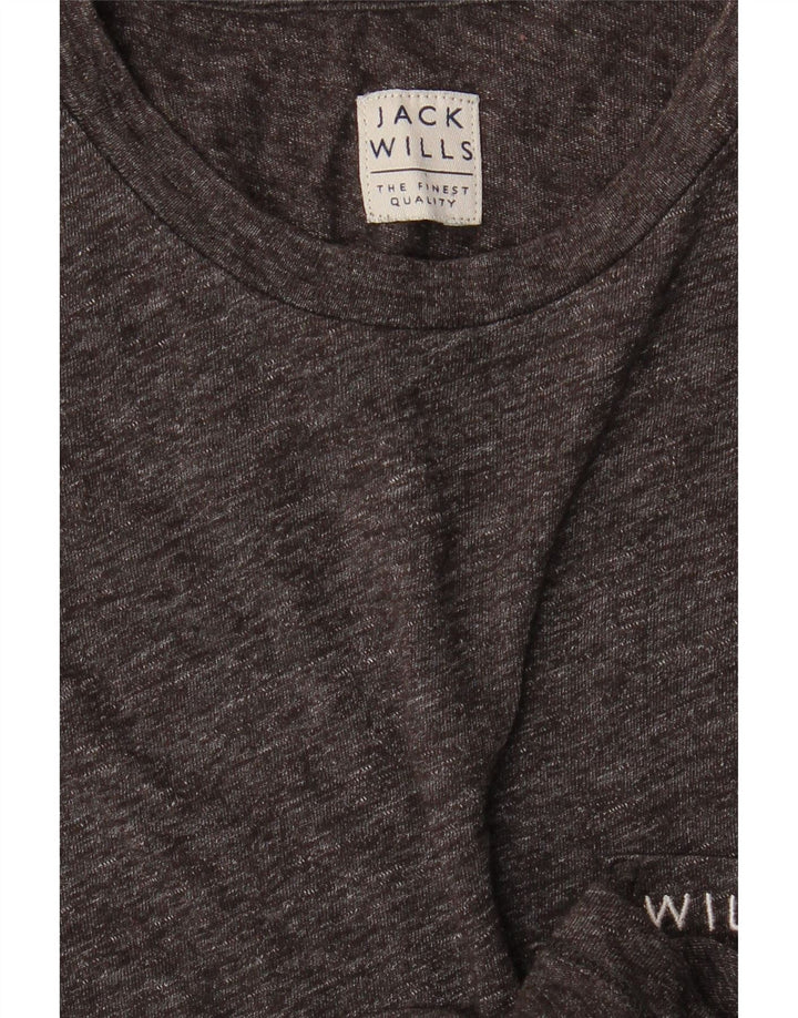 JACK WILLS Tricou pentru bărbați Top mic, gri cu pete
