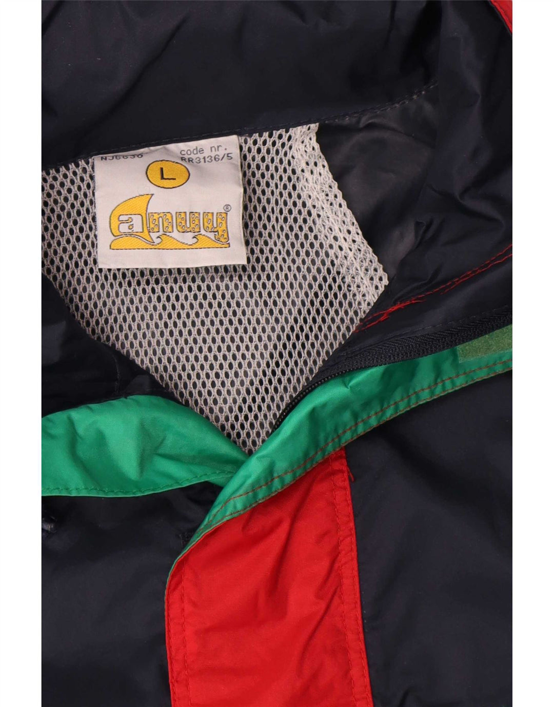 Jachetă de ploaie pentru bărbați Anuy UK 40 mare, albastru bleumarin, nailon color bloc